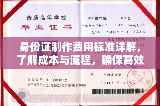 和龙身份证制作费用标准详解，了解成本与流程，确保高效办理